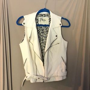 Papaya Soft Leather Vest